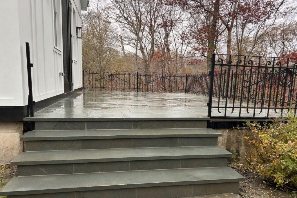 Custom Bluestone Stoop & Terrace