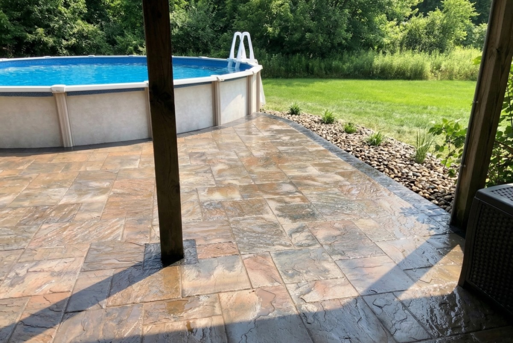Custom Poolside Paver Retreat